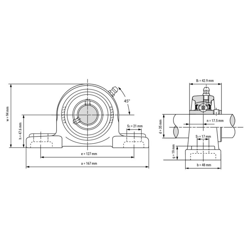 یاتاقان UCP 208 با شفت 40 میلی متر11