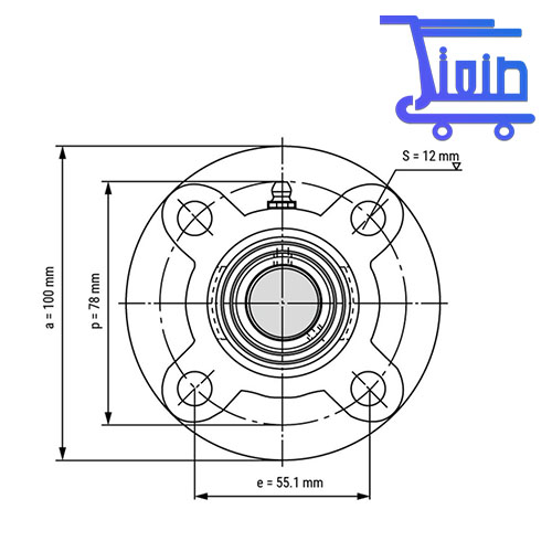 یاتاقان UCFC 208 با شفت 40 میلی متر